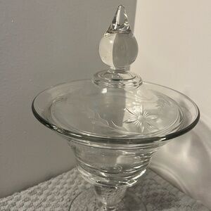 Elegant Paden Glass Decorative & Candle Holder Jar with Lid
